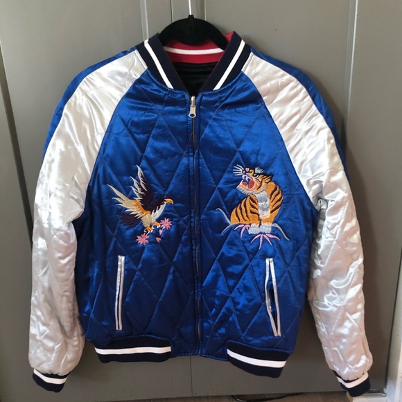 Topshop Embroidered Bomber - Picture 5 of 7